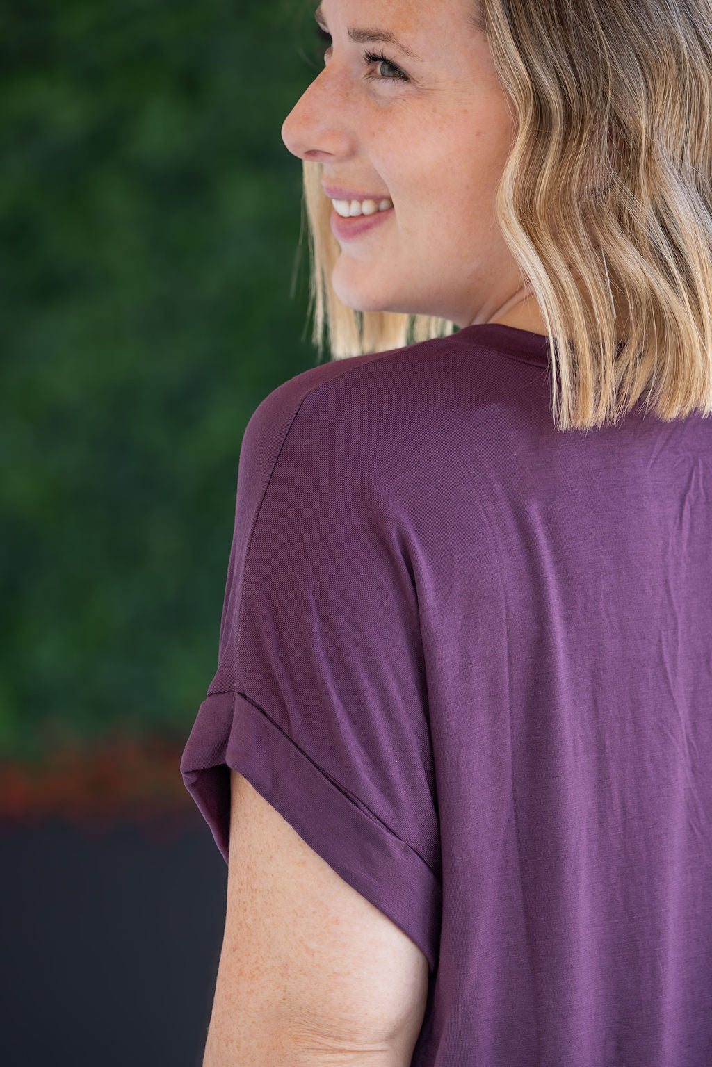 Sierra Pocket Top - Plum